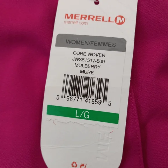 Merrell Core Woven Button Front Collar Top - Picture 9 of 12